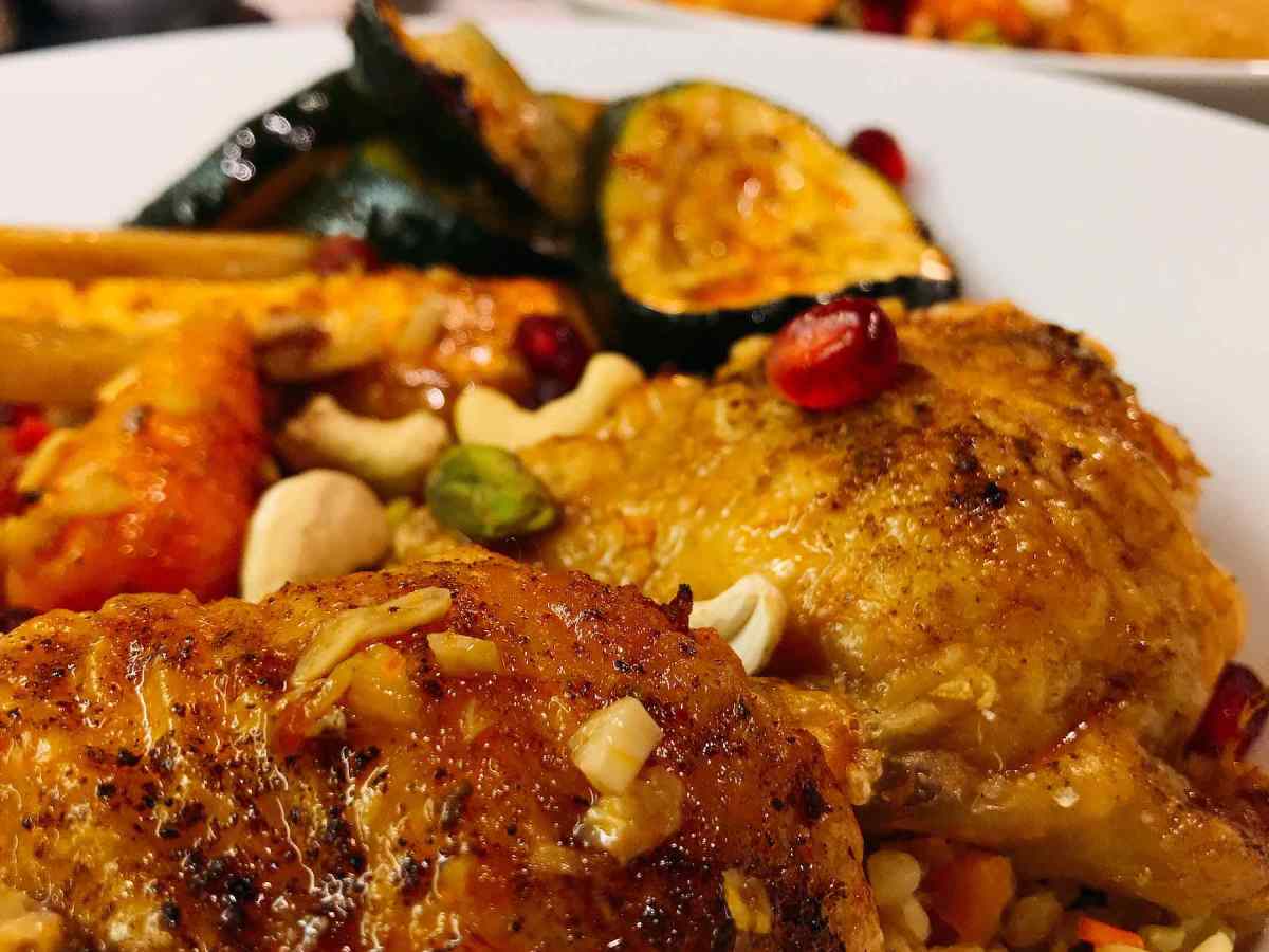 Moroccan-style Chicken with Bulgar Wheat
